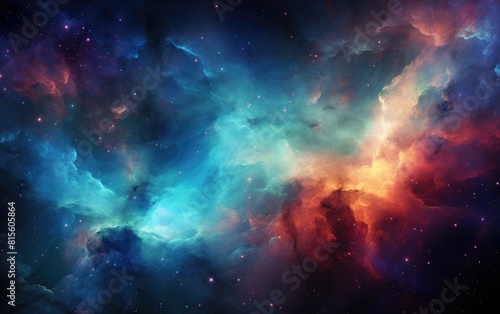 Cosmic Palette: Exploring the Colors of a Nebula