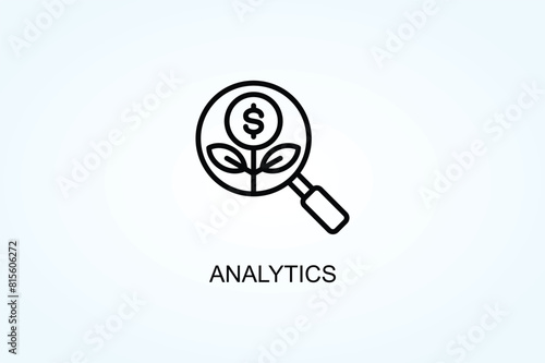 Analytics Vector  Or Logo Sign Symbol Illustration photo