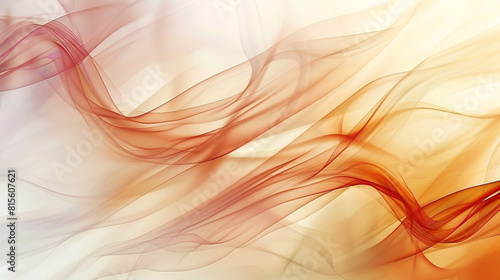 Smooth, flowing lines in warm hues, blending together softly, creating an inviting abstract background on a white surface.
