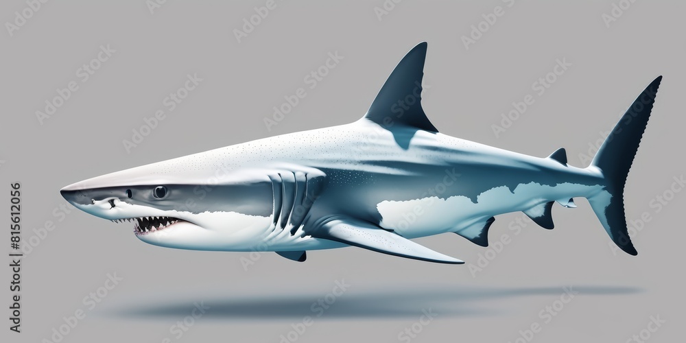 shark isolated on white background shark isolated on white background