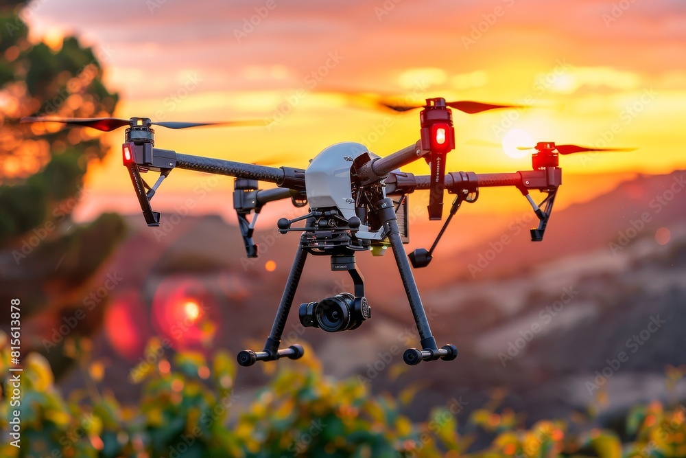 In agriculture, drone technology for pesticide application adapts to difficult terrain, enhancing operations in vineyard fields for green crop health In agriculture, drone technology for pesticide application adapts to difficult terrain, enhancing operations in vineyard fields for green crop health
