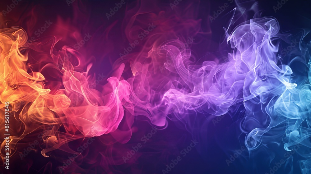 Modern background with transparent smoke in an abstract color scheme Modern background with transparent smoke in an abstract color scheme