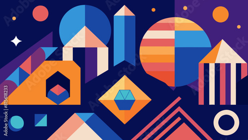 Dynamic Geometric Shapes Vector Collection for Modern Designs