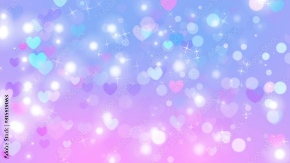 Hearts Bokeh Full HD. Full High Definition animation of pastel colored hearts and shinny particles. 10 seconds seamless loop background. Hearts Bokeh Full HD. Full High Definition animation of pastel colored hearts and shinny particles. 10 seconds seamless loop background.