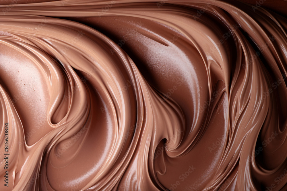 Swirls of chocolate cream as a background. Hot chocolate. Swirls of chocolate cream as a background. Hot chocolate.