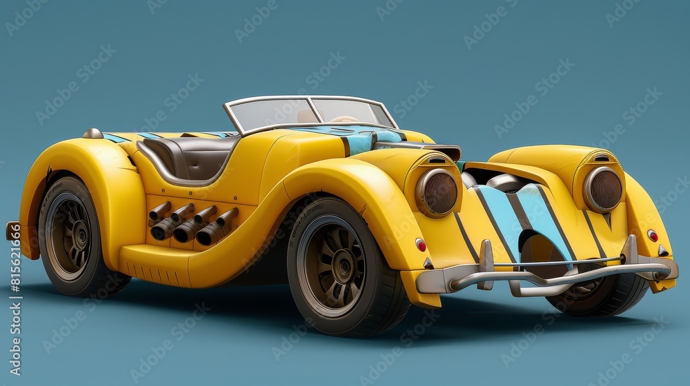 Car with damage, broken car, accident Car with damage, broken car, accident