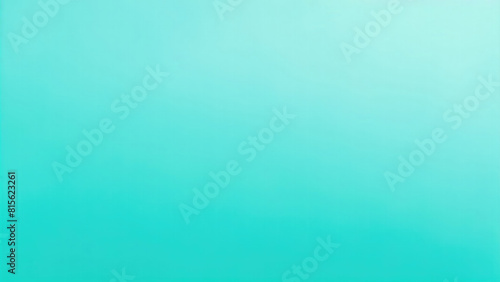 Abstract Cyan turquoise color smooth blurred background