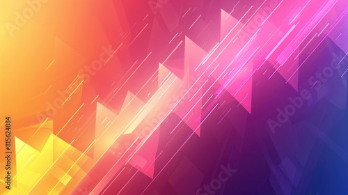 Abstract gradient background with colorful blurred arrow design