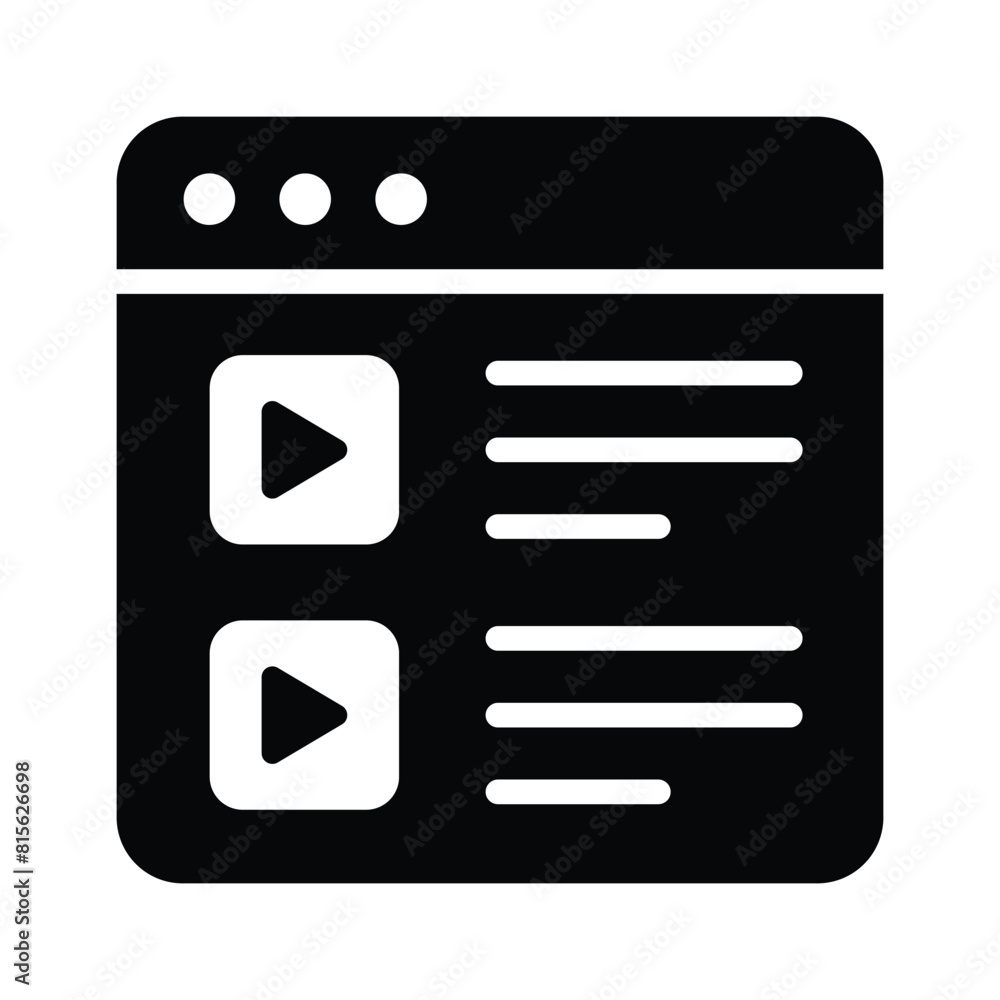 Get your hold on this visually perfect icon of video content Get your hold on this visually perfect icon of video content