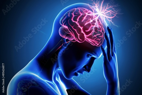 Understanding migraine headaches intense brain pain with throbbing sensation and visual flashes