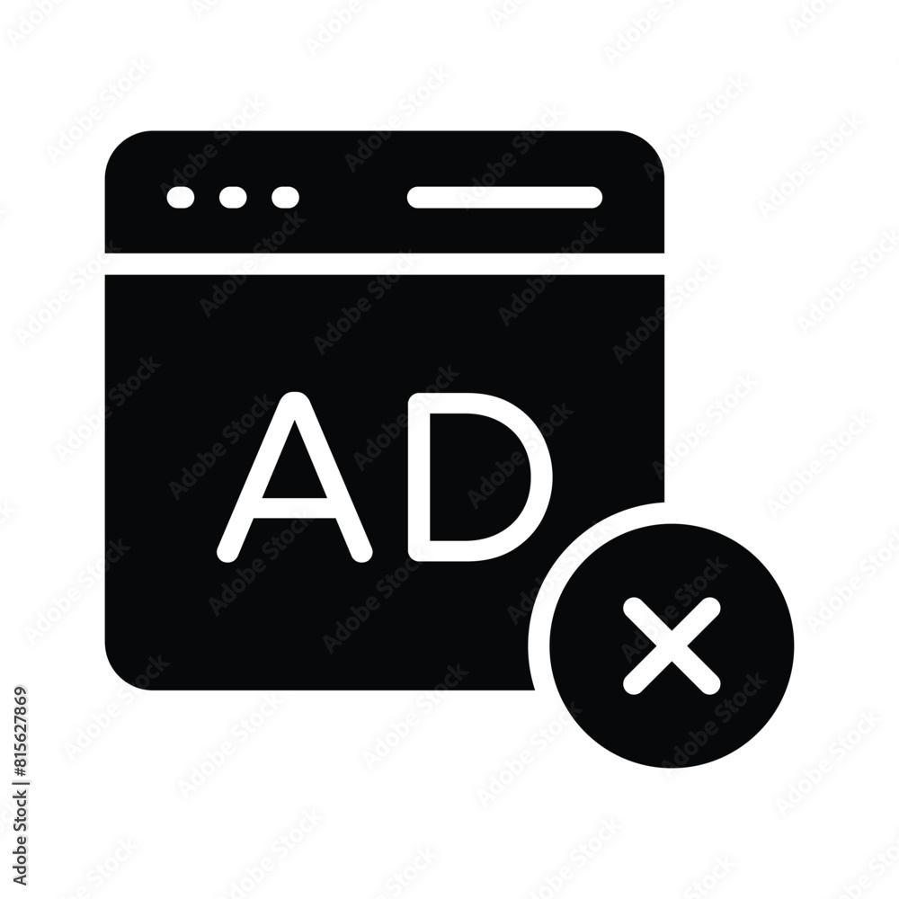 No ads, ad block vector design easy to use and download No ads, ad block vector design easy to use and download