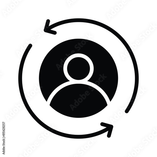 Take a look at amazing icon of retargeting in modern style