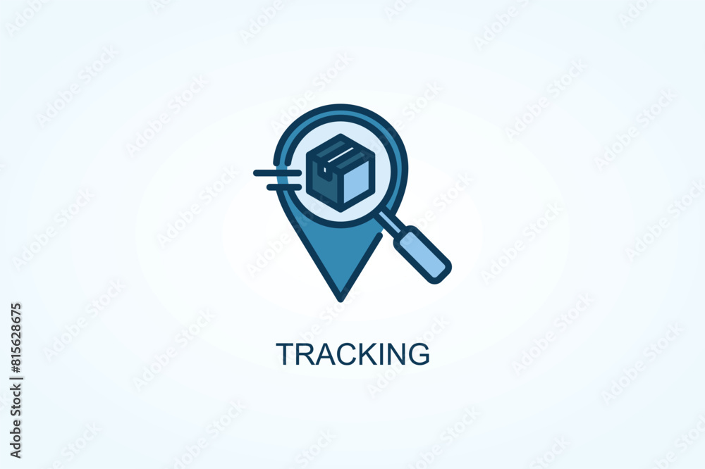 Tracking vector  or logo sign symbol illustration