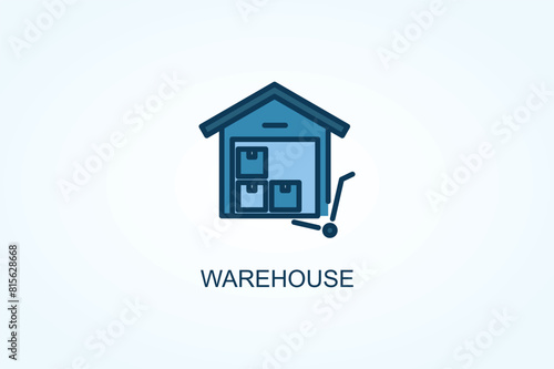 Warehouse vector  or logo sign symbol illustration