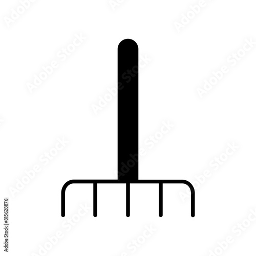 pitchfork icon. black fill icon