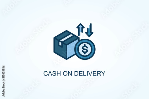 Cash On Delivery vector  or logo sign symbol illustration