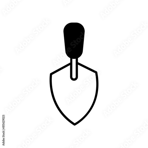 trowel icon. black fill icon