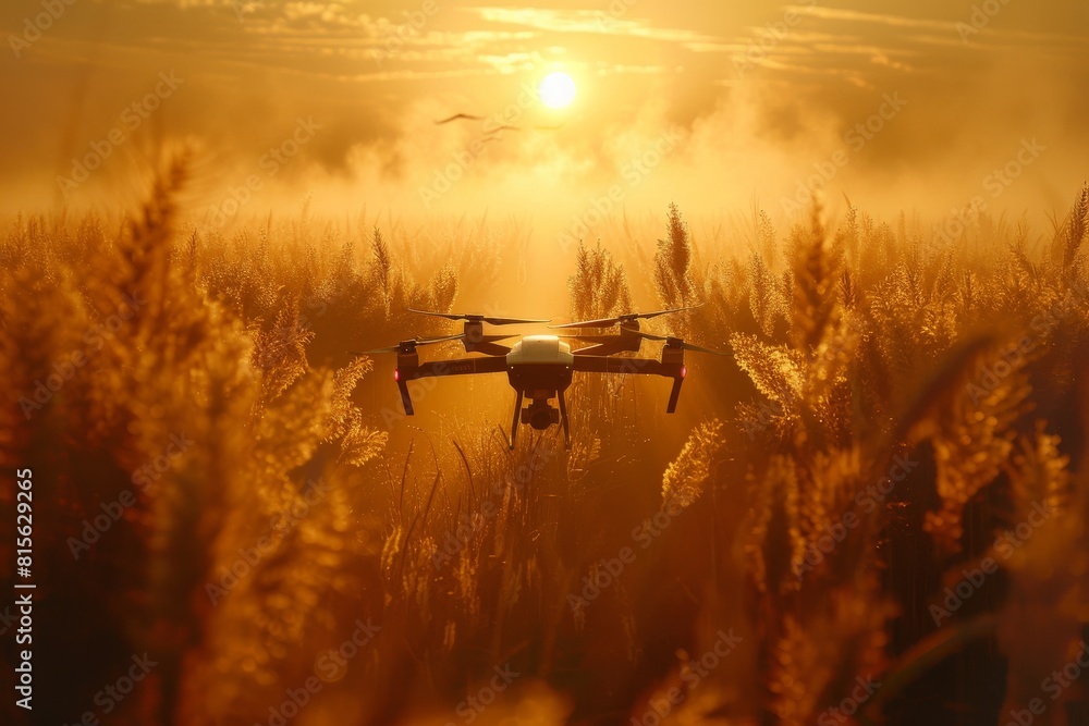 Modern agriculture integrates small, multifunctional farm equipment and drone technology to improve sustainable farming and plant health Modern agriculture integrates small, multifunctional farm equipment and drone technology to improve sustainable farming and plant health