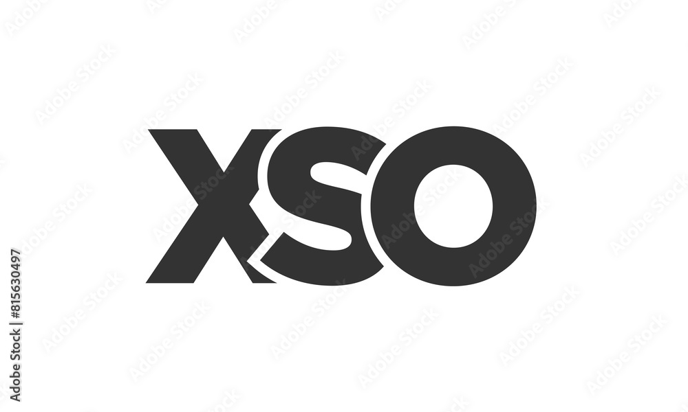 XSO logo design template with strong and modern bold text. Initial based vector logotype featuring simple and minimal typography. Trendy company identity. XSO logo design template with strong and modern bold text. Initial based vector logotype featuring simple and minimal typography. Trendy company identity.