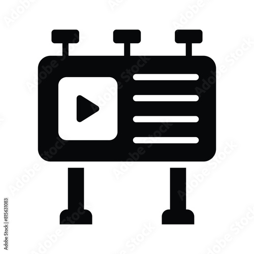 Concept icon of video marketing in trendy isometric style