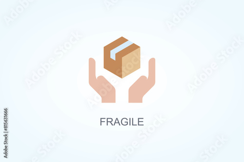 Fragile Vector  Or Logo Sign Symbol Illustration