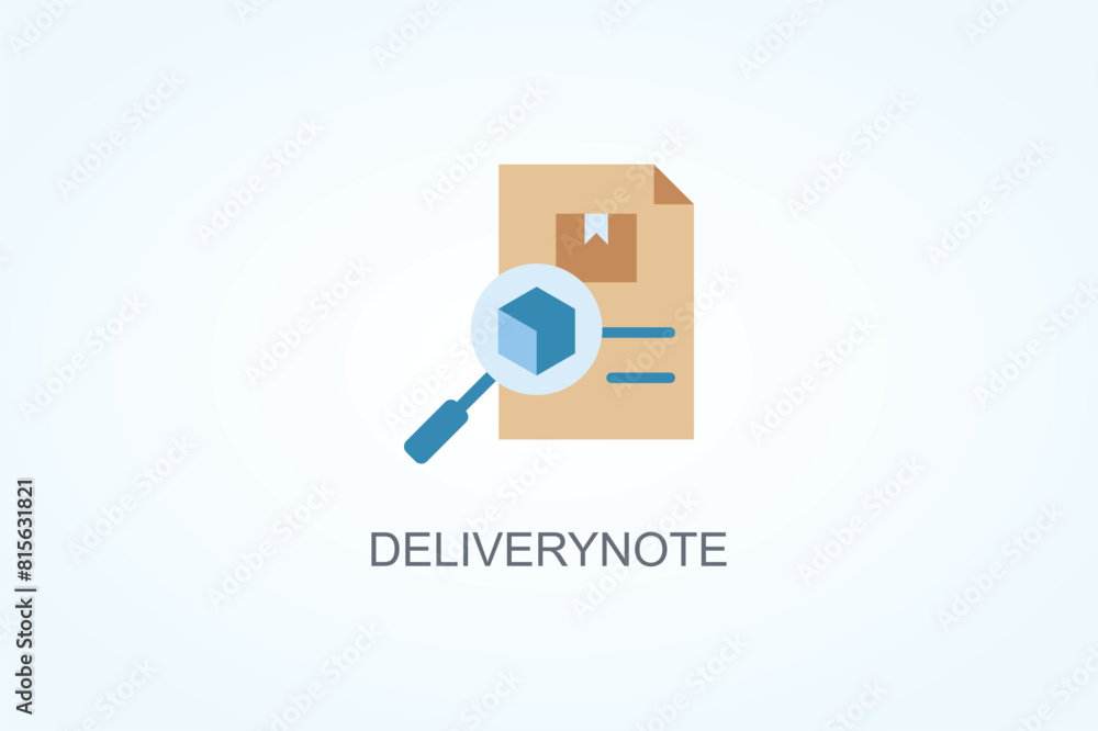 Deliverynote Vector Or Logo Sign Symbol Illustration Deliverynote Vector Or Logo Sign Symbol Illustration