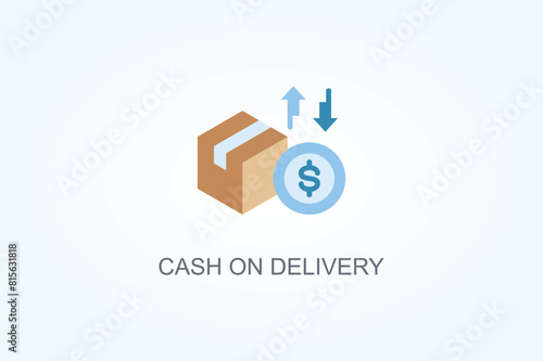 Cash On Delivery Vector  Or Logo Sign Symbol Illustration