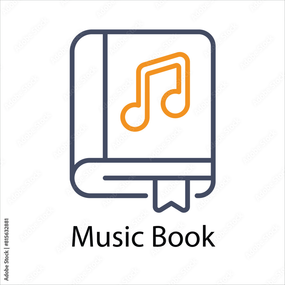 Music Book Vector icon Music Book Vector icon
