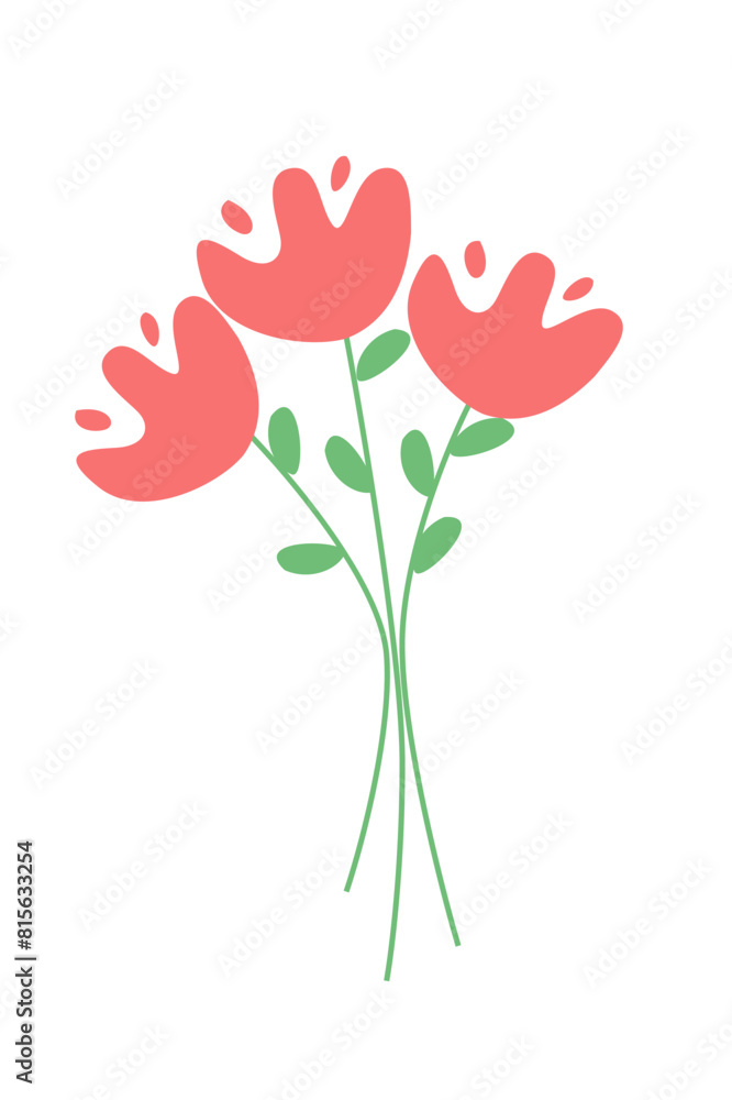 Obraz premium Simple flower for your sticker