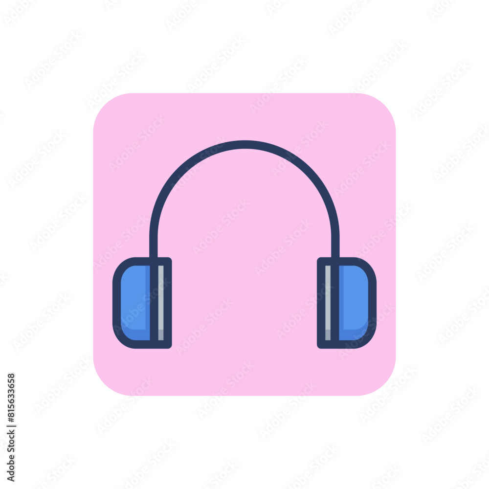 Earmuff hearing protective device line icon. Ear, headset, wearing outline sign. Work safety and protection concept. Vector illustration for web design and apps Earmuff hearing protective device line icon. Ear, headset, wearing outline sign. Work safety and protection concept. Vector illustration for web design and apps
