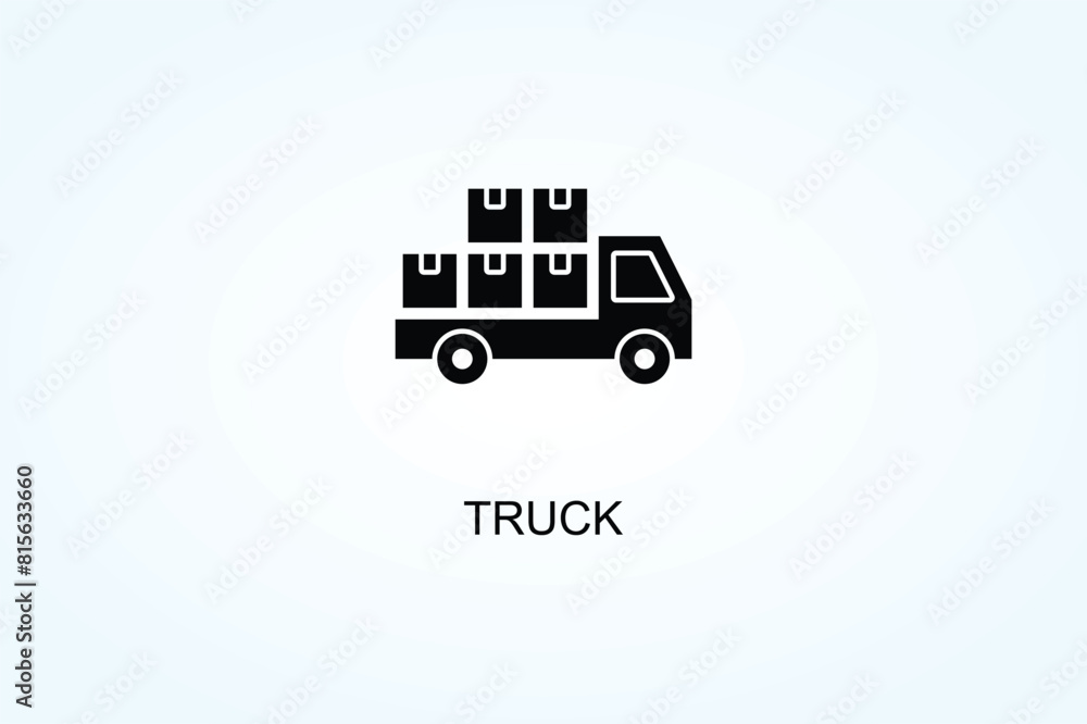 Truck Vector Or Logo Sign Symbol Illustration Truck Vector Or Logo Sign Symbol Illustration