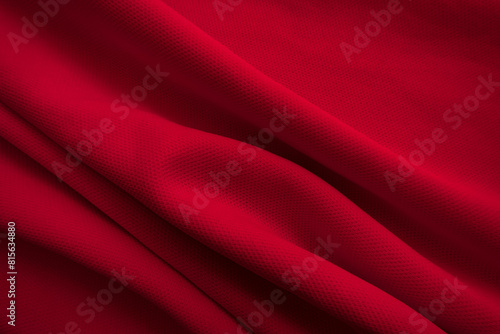 Wavy Cloth. Red fabric background