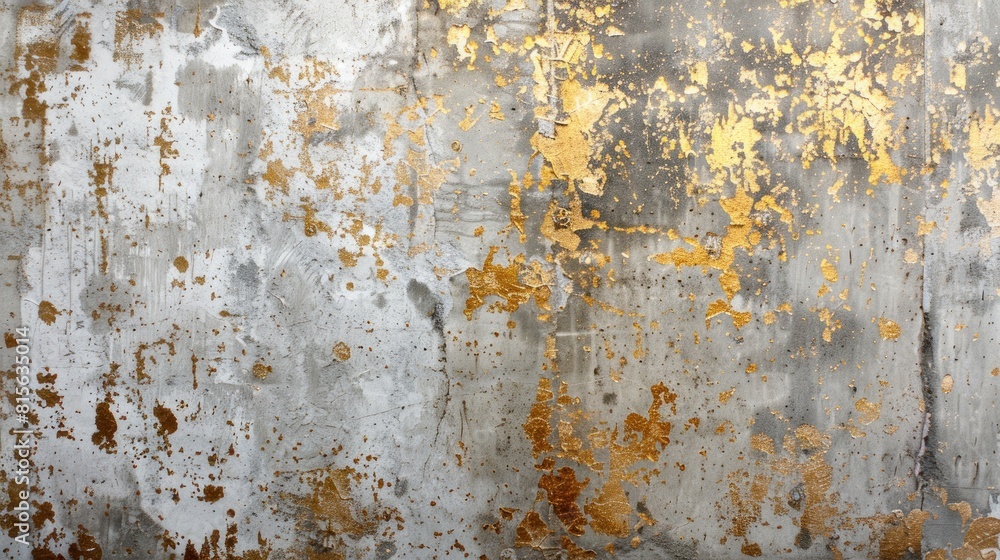 Wall with gold scuffs highly detailed background
