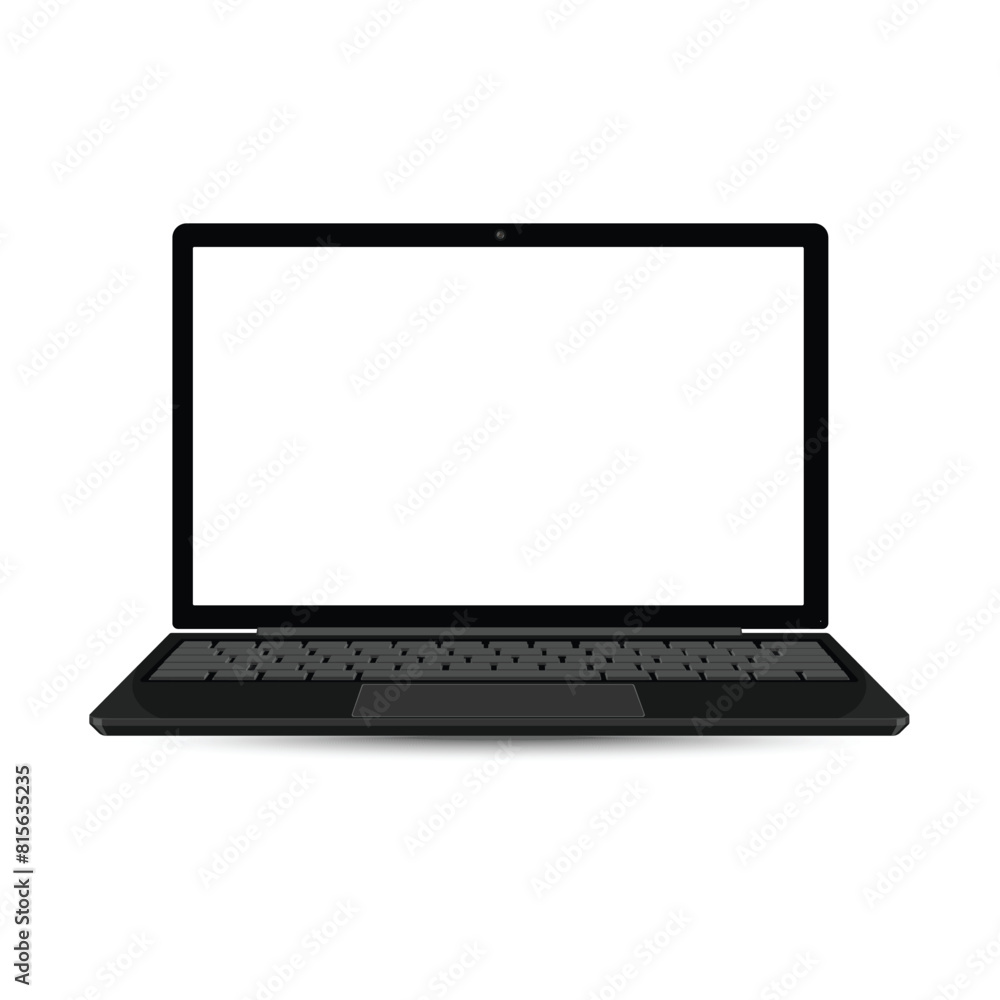 Laptop computer blank screen display mockup Laptop computer blank screen display mockup