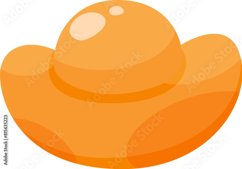 Cute golden ingot