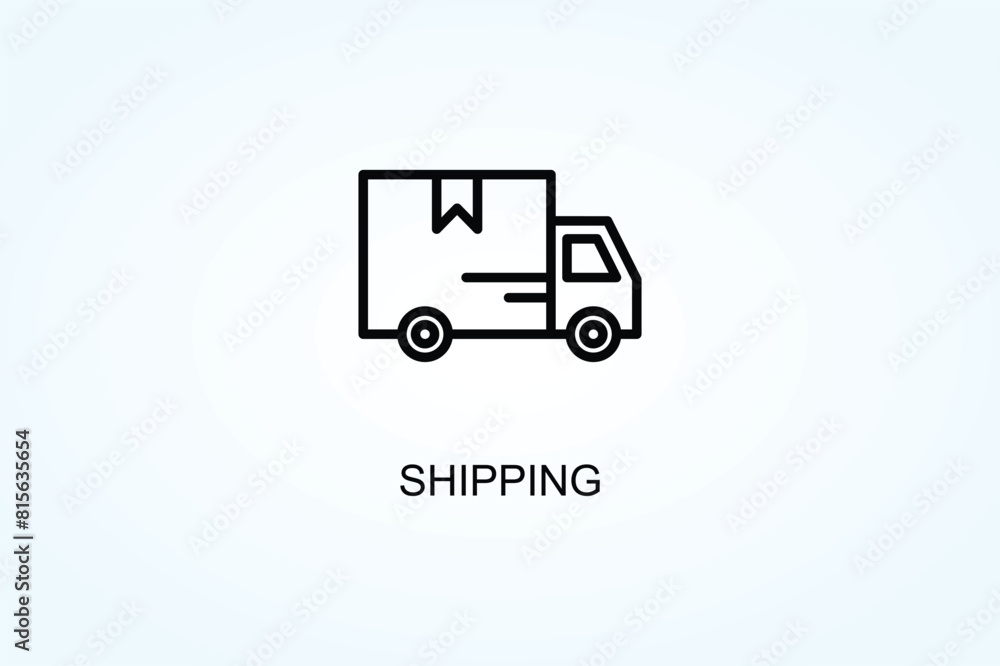 Shipping Vector  Or Logo Sign Symbol Illustration