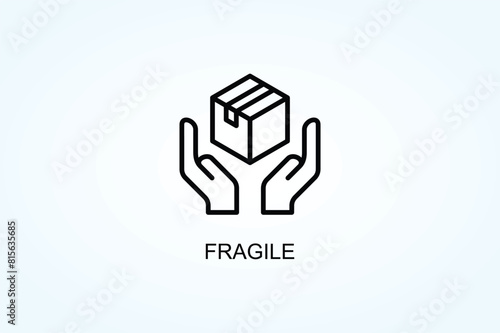 Fragile Vector  Or Logo Sign Symbol Illustration