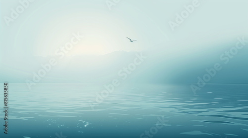 Calm vector landscape background