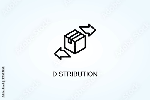 Distribution Vector  Or Logo Sign Symbol Illustration