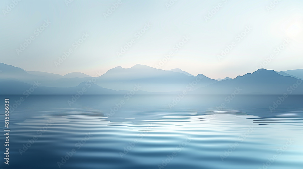 Calm vector landscape background Calm vector landscape background