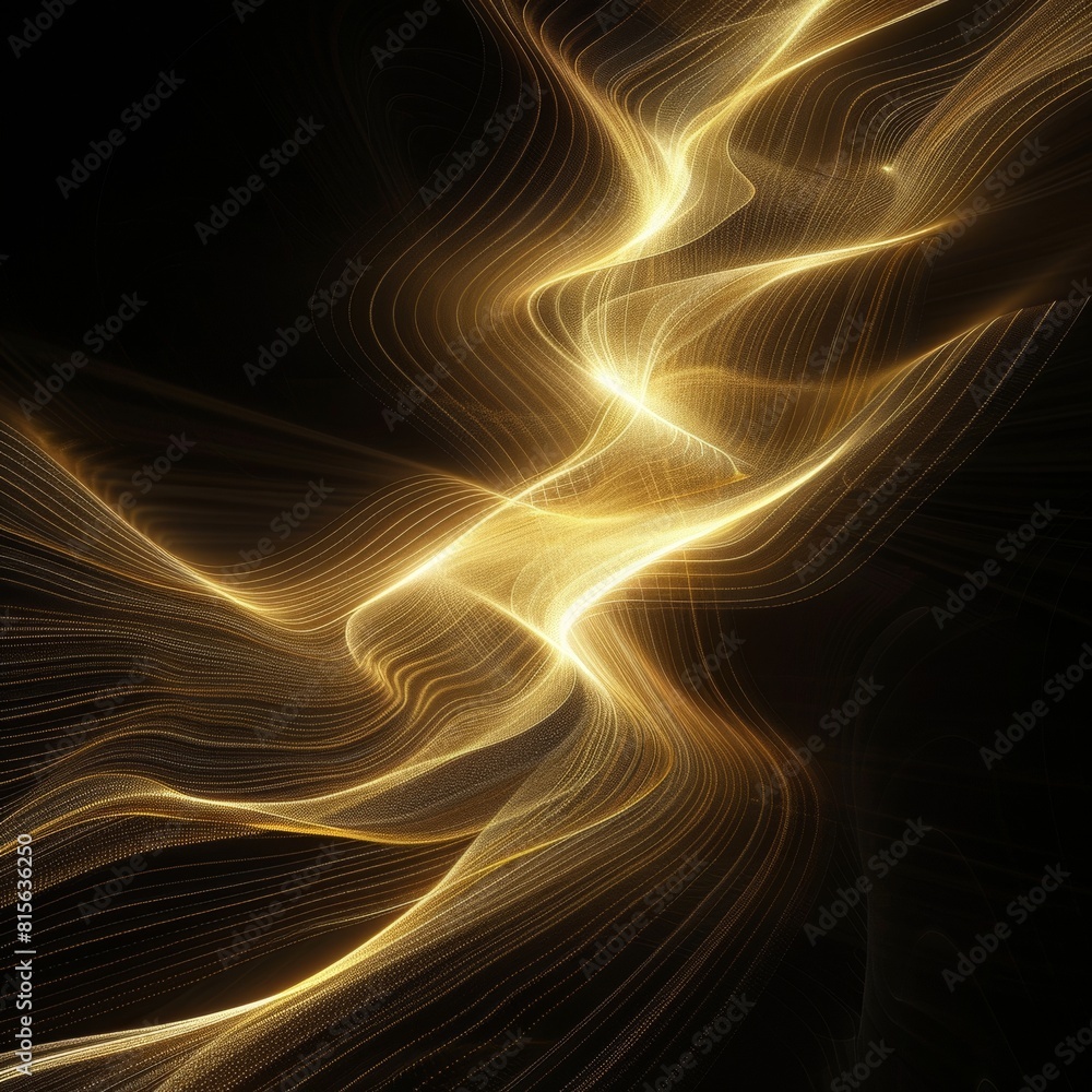 fractal golden burst background