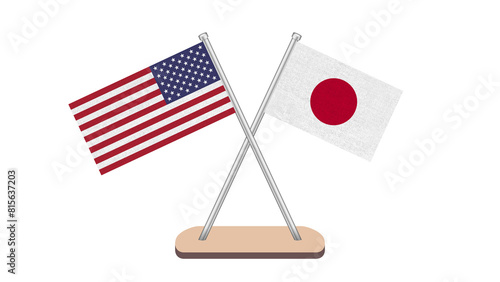 USA Japan Flag