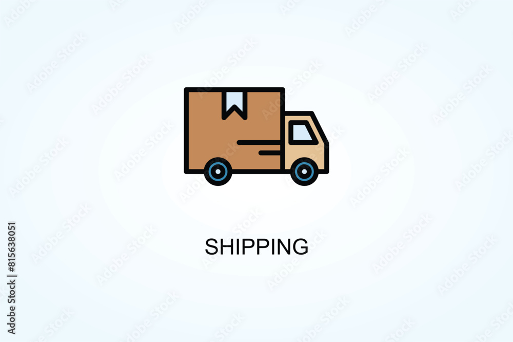 Shipping Vector  Or Logo Sign Symbol Illustration