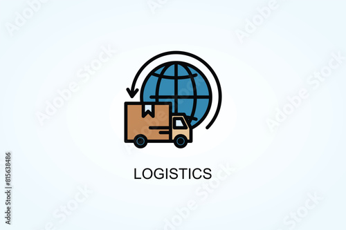 Logistics Vector  Or Logo Sign Symbol Illustration