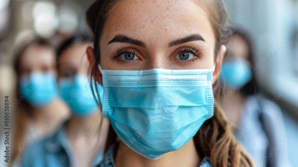 City tour Illustrate tourists wearing masks while exploring city streets and visiting landmarks, with tour guides also wearing masks while City tour Illustrate tourists wearing masks while exploring city streets and visiting landmarks, with tour guides also wearing masks while