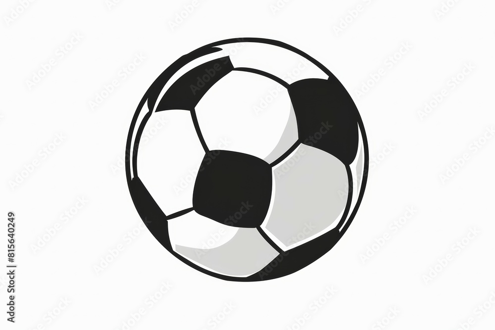 a soccer ball on white background
