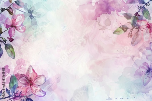 watercolor flower background