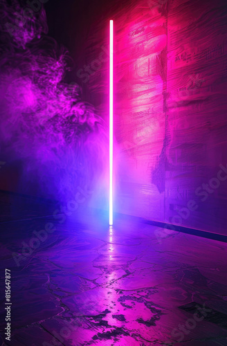 10Ultraviolet abstract light Diode tape, light line Violet and pink gradient Modern background, neon light Empty stage, spotlights, neon Abstract light