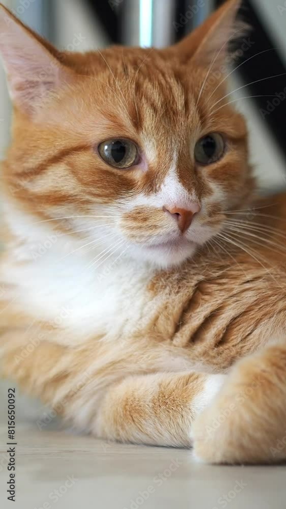 Portrait of a red cat, close-up. Favorite pet Portrait of a red cat, close-up. Favorite pet