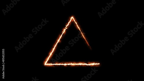 Triangle Burning Animation